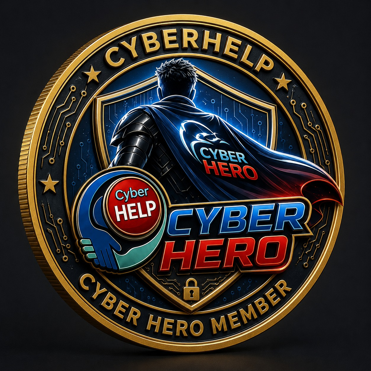 CyberHELP CyberHero membership emblem